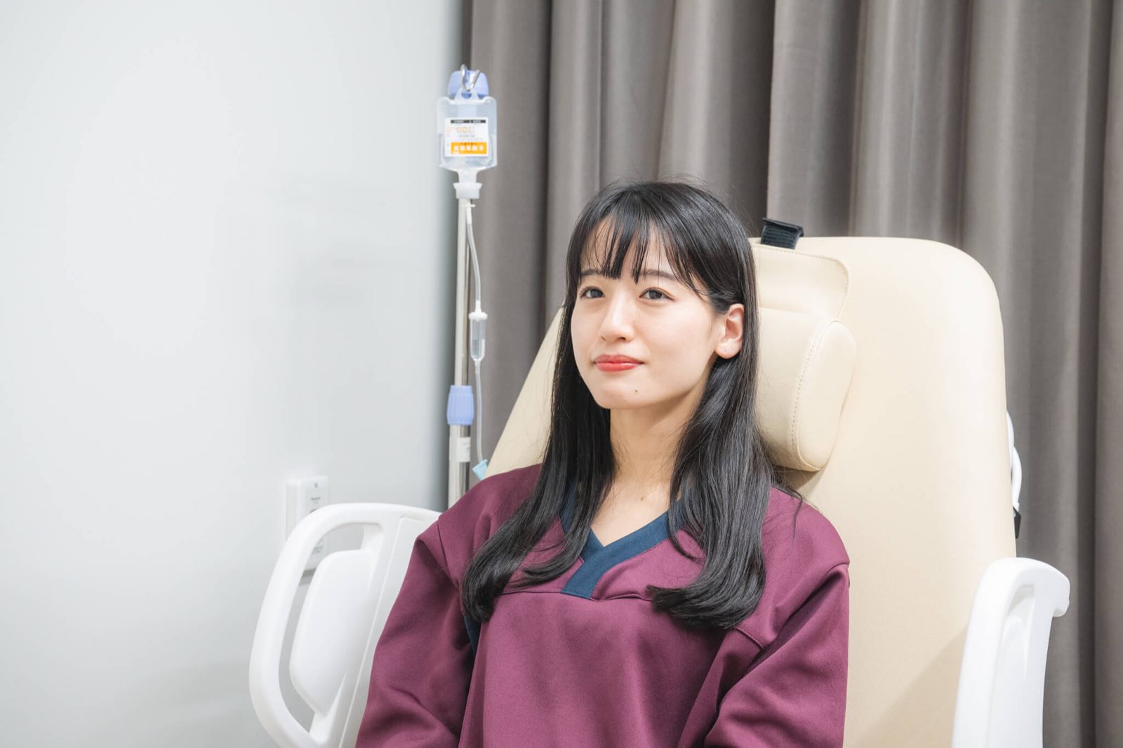 点滴の準備